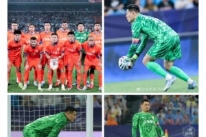 王大雷社媒曬昨晚與津門虎比賽照，昨晚他貢獻(xiàn)4次撲救&1次撲點(diǎn)