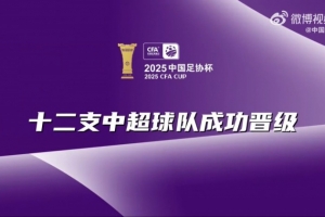 足協(xié)杯官方第三輪精彩回顧：12支中超球隊(duì)強(qiáng)勢(shì)晉級(jí)足協(xié)杯第四輪