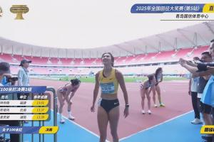 青島站女子100米欄決賽：林雨薇13秒01奪冠夏思凝第3吳艷妮未參賽