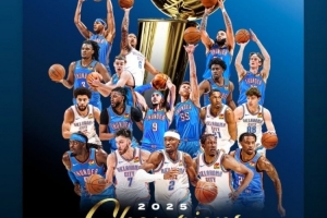 為老東家開心！吉迪轉(zhuǎn)發(fā)雷霆總冠軍海報：恭喜兄弟們