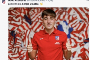 馬競官方：簽下18歲黃潛前鋒維納特亞，合同3年&先效力C隊