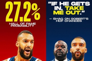 有你沒我！奧尼爾：要讓戈貝爾進名人堂 先把我拿出去