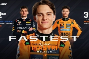 F1比利時沖刺排位賽：皮亞斯特里桿位，維斯塔潘P2，漢密爾頓P18