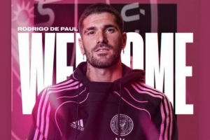 老板歡迎！貝克漢姆社媒轉(zhuǎn)發(fā)海報：歡迎德保羅加盟球隊(duì)