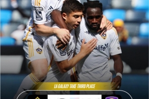 羅伊斯破門，幫助洛杉磯銀河2-1擊敗奧蘭多城獲聯(lián)盟杯季軍