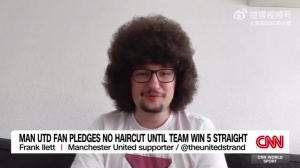 一曼聯(lián)球迷發(fā)誓曼聯(lián)五連勝之前絕不理發(fā)，他上一次理發(fā)是333天前