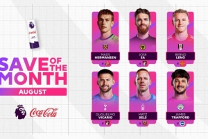 英超8月最佳撲救候選：萊諾封庫(kù)尼亞單刀&特拉福德?lián)瞥龇逗湛松溟T(mén)