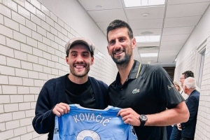 美網半決賽即將開打！科瓦西奇與德約科維奇在賽前合影