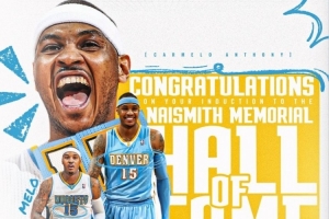 掘金官方：籃球界的傳奇人物榮登奈史密斯名人堂 恭喜甜瓜