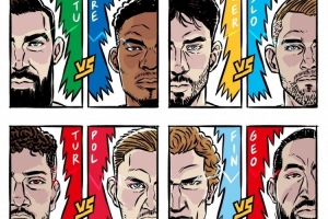 歐錦賽官推曬8強(qiáng)對陣海報(bào)：字母哥東契奇申京馬爾卡寧入鏡