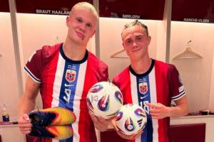 給你頂帽子戴戴哈蘭德將點(diǎn)球讓給替補(bǔ)登場隊友 幫助他打入3球