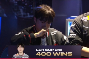 Keria解鎖LCK第400勝 排名輔助位第二！