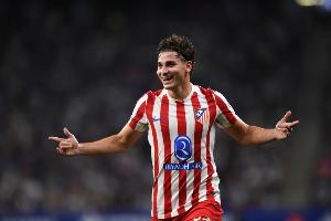 阿爾瓦雷斯2025年西甲主場參與10粒進(jìn)球，僅少于姆巴佩、布迪米爾