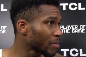 拼盡全力為國(guó)征戰(zhàn)！字母哥賽后接受采訪時(shí)情緒激動(dòng)眼里飽含熱淚