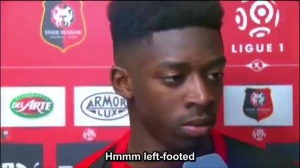 兌現(xiàn)天賦！登貝萊18歲經(jīng)典采訪：我是左腳將，但是右腳射門更好