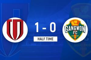 半場-成都蓉城1-0江原FC 周定洋凌空抽射破門楊帥獻(xiàn)助攻