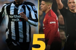 英超歷史最快吃到5張黃牌紀錄：羅霍5場5黃居首，本賽季霍爾6場