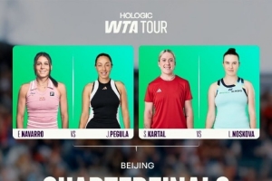 本屆中網(wǎng)女單八強(qiáng)生涯進(jìn)1000賽八強(qiáng)次數(shù)：高芙&佩古拉20次列第一