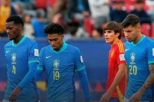 1平2負墊底出局！世青賽巴西0-1西班牙，曾5冠4亞但本屆3戰(zhàn)僅1分
