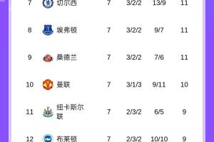 英超積分榜：利物浦連敗丟榜首，阿森納1分優(yōu)勢(shì)登頂，曼城升第五