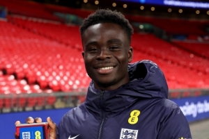 世界波破門！薩卡當選對陣威爾士一役英格蘭隊內(nèi)最佳球員