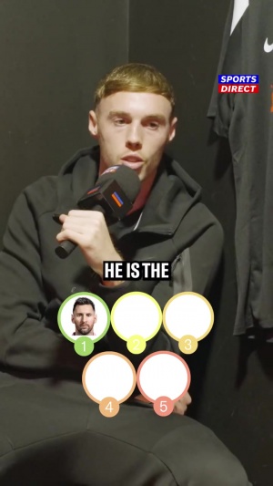 帕爾默排心中TOP5：梅西第一因為是goat，內馬爾魯尼二三C羅第四