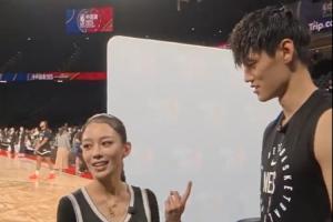 身材氣質(zhì)絕了！郎朗的妻子吉娜來到NBA中國賽現(xiàn)場 和曾凡博互動！