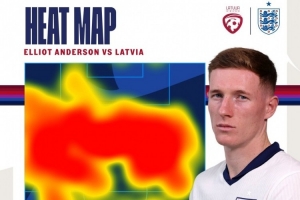 覆蓋范圍極大！英格蘭隊(duì)官方曬安德森對(duì)拉脫維亞熱區(qū)圖