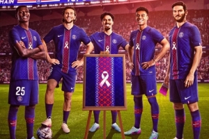 巴黎球員將身穿特制球衣宣傳抗擊乳腺癌，落場版球衣將拍賣捐款