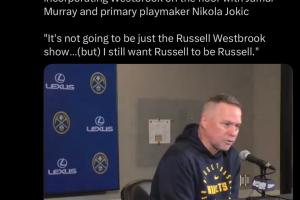 套話還是真心的？網(wǎng)友曬截圖：所有的教練都讓威少做自己...