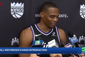 生涯還有要實現(xiàn)的目標嗎？威少：沒有 大家通常都會說總冠軍