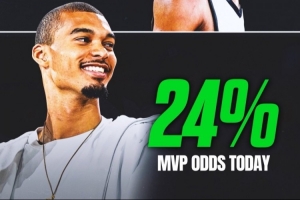 揭幕戰(zhàn)震驚世界后！文班MVP概率增加到24%！