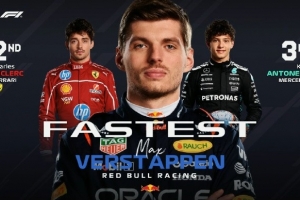 F1墨西哥站二練成績：維斯塔潘第一、勒克萊爾和安東內(nèi)利分列二三