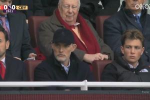 督戰(zhàn)！英格蘭國家隊主帥圖赫爾現(xiàn)場觀看阿森納對陣水晶宮的比賽