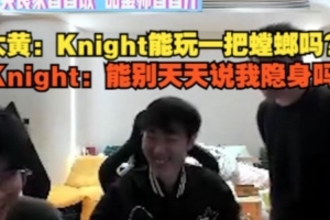 wayward：Knight能玩一把螳螂嗎？Knight：能別天天說我隱身嗎？