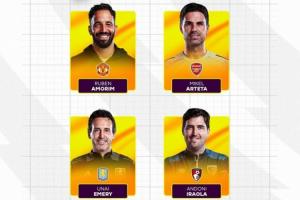 阿莫林首次入選！英超10月最佳主帥候選：阿莫林、阿爾特塔在列