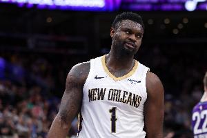 不理想！錫安半場(chǎng)5中2拿到5分2助 正負(fù)值-5