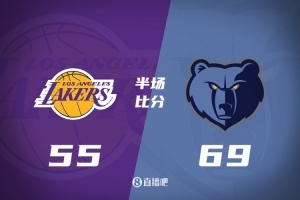 次節(jié)崩？湖人半場落后灰熊14分 東契奇復(fù)出19+5 小賈倫13分&5中5