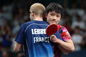 決勝局連贏6分！大勒布倫讓二追三張本智和，晉級法國冠軍賽4強