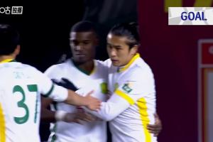 這次有效了！法比奧冷靜分球張玉寧替補(bǔ)破門，國安3-0亞泰