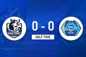 半場(chǎng)-程鑫染黃雙方共2次射正 南通隊(duì)暫0-0泰州隊(duì)