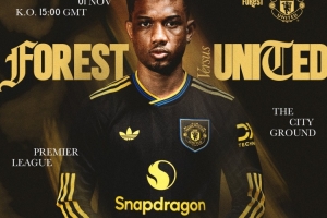 沖擊四連勝！曼聯(lián)發(fā)布對(duì)陣諾丁漢森林海報(bào)：阿瑪?shù)聠稳顺鲧R