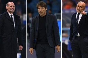 阿萊格里、孔蒂、斯帕萊蒂將首次齊聚意甲，孔蒂和斯帥從未交手過