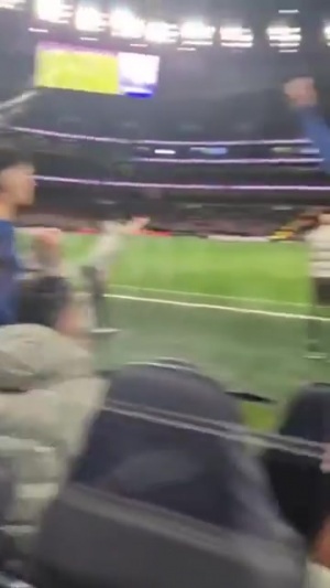 你打我呀熱刺球迷場(chǎng)邊破口大罵，內(nèi)托替補(bǔ)席滑稽吐舌嘲諷