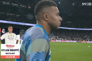 梅開二度，官方：姆巴佩當(dāng)選4-0大勝瓦倫西亞全場最佳球員