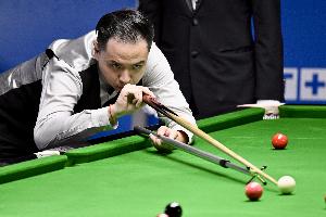 2桿50+！肖國(guó)棟6-2哈雷迪，晉級(jí)斯諾克國(guó)錦賽第二輪