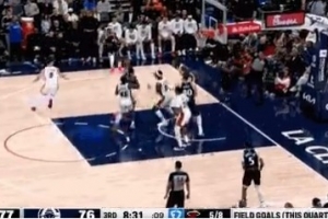 不容易！比爾接哈登傳球三分命中&拿到12分！快船生涯最高分！