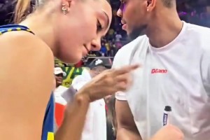 享受假期！字母哥帶兄弟在巴西看女排 化身小迷弟到處要簽名