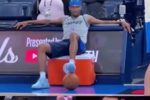 王者氣質(zhì)！美媒曬出今天SGA備戰(zhàn)總決賽G2的靜坐視頻！