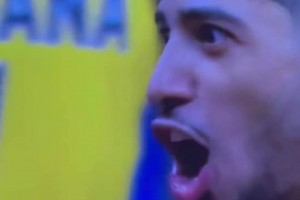 G4收獲總決賽首個(gè)罰球！哈利伯頓興奮大喊：他們吹了犯規(guī)！